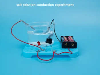 DIY slaném nálevu vedení zkušební hračky, děti STONKU slané vody věda podporu učení vzdělávací hračka student fyziky chemický experiment