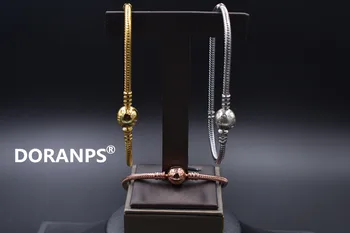 DORANPS výrobu Šperků 925 kouzlo korálků originální náramky lady had řetěz DIY náramek Dary přátelství