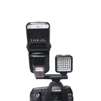 Duální Hot Shoe Blesk Speedlite Světlo Držák Rozdělovač WS-2N pro Canon 7DII 70D 5DIII Nikon D7100 D7200 DSLR Fotoaparát, Videokamera