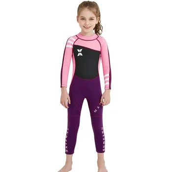 Dětské Plavky Potápěčský Oblek Neoprén 2,5 MM Neopren Neopren Děti děti chlapci dívky Jeden kus Dlouhé Rukávy UV ochrana