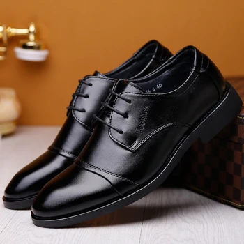 Elegantní klasické pánské formální kožené boty italské značky obchodní muž obuv úřad svatební šaty derby oxford boty pro muže