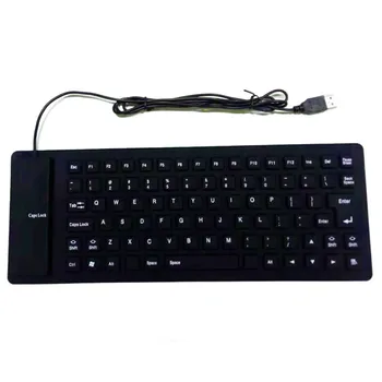 Flexibilní Klávesnice 85Keys USB Klávesnice Přenosné Vodotěsné Silikonové Mini Gaming Keyboard Pro PC, Notebook, ruský španělský anglický