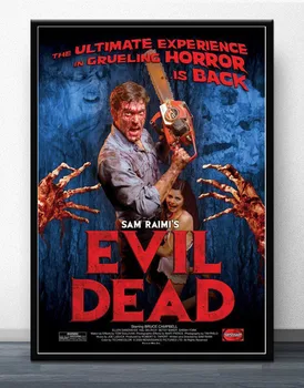 FX884 The Evil Dead ASH VS Evil 1 2 3 Akce Terror TV Film Plakát Art Hedvábí Světle Plátno Domů Pokoji Stěna Tisk Dekorace