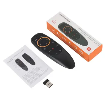 G10 Hlas Dálkové Ovládání 2.4 G Bezdrátové Vzduch Myš, Mikrofon, Gyroskop IR Učení pro Android tv box PRO H96Max X96 mini