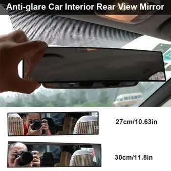 Horké!Antireflexní Auto Vnitřní zpětné Zrcátko Panoramatické Clip-on Širokoúhlý Zpětná Zrcátka Drát Kreslení Rám Styling