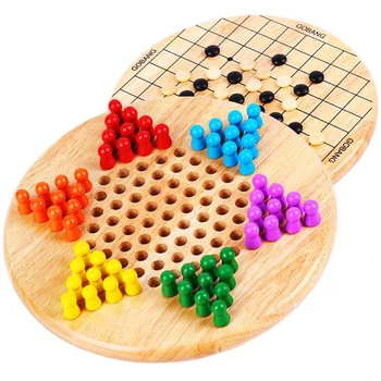Hot Prodej Přenosné Rozvoj Inteligentní Vzdělávání Dřevěné Hračky Čínské děti je Dáma Hra, Puzzle, Šachy, Hračky Pro Děti