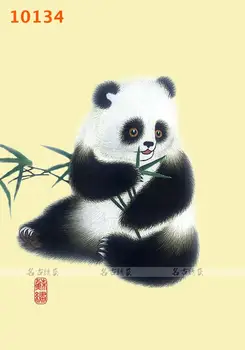 Hot prodej Suzhou vyšívání diy kit panda pivoňka mandarin kachna ruční práce vzor pro začátečníky ruční malba size30x40CM