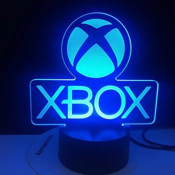 Hra XBOX Domů Hry, Nejlepší Dárek pro Chlapce LED Noční Světlo USB Přímo, Dodávky Karikatura Aplikace Kontrolovat Děti, Dárky k Narozeninám 3d Lampa