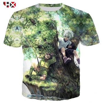 HX 3D Tištěné Hot Prodej Anime Hunter X Hunter T Shirt Muži/ženy Krátký Rukáv T-košile Harajuku Stylu Streetwear Tričko Topy A753