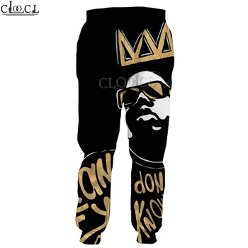 HX Nejnovější Rapper Biggie Smalls 3D Tisk Kalhoty Unisex Módní Ležérní Hip Hop Divoké Harajuku Neformální Tepláky Kalhoty