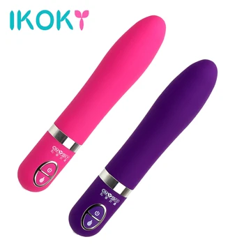 IKOKY Topení Dildo Vibrátor Lékařského Silikonu G-spot Masáž, Erotické 10 Speed Magic Wand Sexuální Hračky pro Ženy, Klitoris Stimulátor