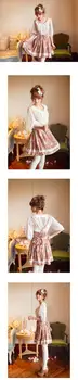 Japonská l*z lisu krajkový límec dot žakárové tričko lady halenka