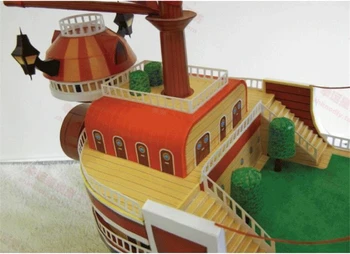 JEDEN KUS THOUSAND SUNNY Boat 3D Papírový Model Vystřihovánky Home Dekor Dekorace Puzzle Akční Obrázek Vzdělávací Děti Hračky Dárek