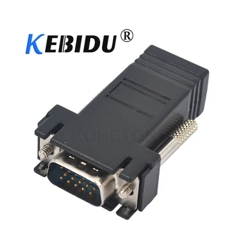 Kebidu 5ks Cat5 Cat5e RJ45 VGA Prodlužovací Extender Kabel Samec Na Lan Ethernet Samice Adaptéru Počítače Navíc Přepínač Převést