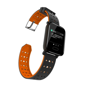 KLW A6 Bluetooth Inteligentní hodinky Barevný Displej Vodotěsný Chytrý Pásma Srdeční Frekvence, Krevní Tlak Moniter Náramek Chytrý Náramek