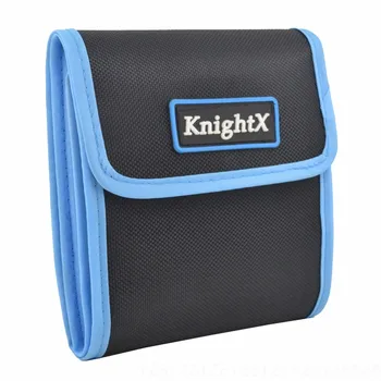 KnightX Fotoaparát Lens Pouch Bag Filtr Peněženka Adaptér Kroužek Skladování Případě, že Držitel 3 4 6 Kapes Pro Cokin UV, CPL, FLD