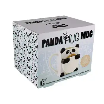 Krásné 3D Cartoon Panda Hrnečky Dvojité Sušenky Keramické Mléka Čajové Šálky Kreativní Označit Sklenice Vánoční Dárky Pro Děti ZL285