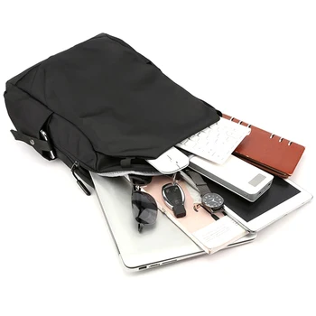 Laptop Batoh Fashion Solidní voděodolný Batoh Muži Ženy Tašky přes Rameno Cestovní Černá Tašky Ležérní Batohy Mochila Lezení