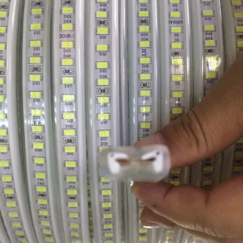 LED pás 220V 240V SMD 5730 120leds/m Vodotěsný flexibilní led pásky světlo 5630 lano bar 20m 50m 100m Velkoobchod