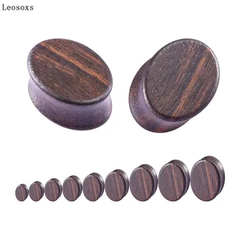 Leosoxs 2ks 8-25mm Ovál Nelakované Zdravé Log Boltce Rozšíření Ear Expander Evropské a Americké Trend Piercing Šperky Punk