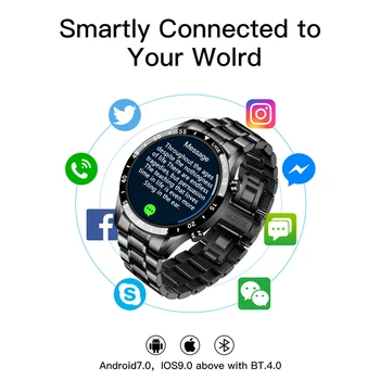 LIGE Muže, Módní Chytré Hodinky Krevní Tlak, Srdeční Frekvence Sledování Sportu Smartwatch 2020 Volání Bluetooth Vodotěsné Pánské Hodinky