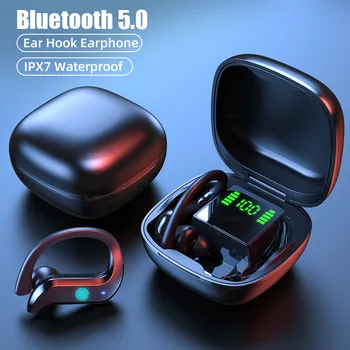Lovebay Bezdrátové Bluetooth 5.0 Sluchátka MD03 TWS Otisků prstů Dotykový LED Displej Vodotěsné Sluchátka Šumu Sluchátka