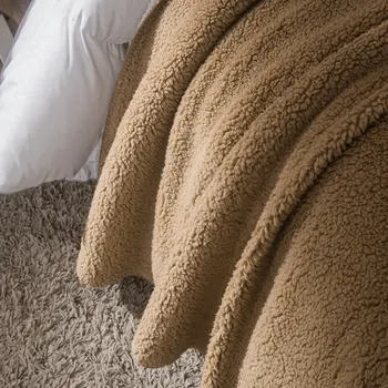 Mikrovlákna měkké přikrývky pro pohovku a teplé, prodyšné postele 130x150cm, dětské deky, velbloudí Barva
