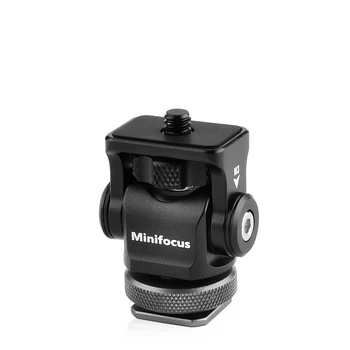 Mini Hot Shoe Stojí Kamera Monitor Mount 180 ° Tilt Arm Držák Horní Rotace 360 Stupňů Základní Rotace Adaptér Držák