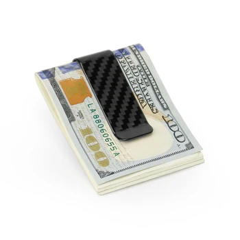 Monocarbon Minimalistický, Originální Carbon Fiber Mini Spony na Peníze Malé Peněženky s Černým Uhlíkových Vláken Vzory