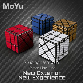 Moyu Cubing Třídě Uhlíkových Vláken Cube Hotwheel Vtipné Twisted Magic Cube Puzzle Hračka pro Challange - Červená