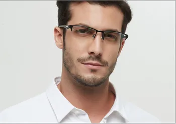 Muži Skončil krátkozrakost brýle půl rim rám předpis brýle big face rám Krátkozraký, Brýle, Anti-reflexní pro počítač