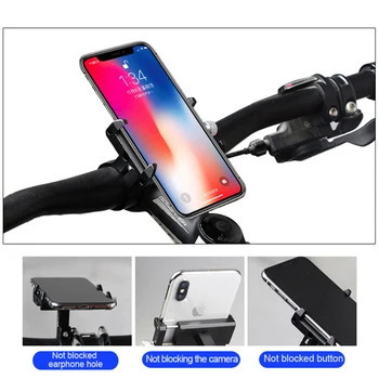MĚŠŤÁK Kovové Kolo Držák Telefonu Bike Řídítka Stand Klip Pro 3,5 do 7.15 Palcový Držák Telefonu MTB Horské Silniční Cyklistika Příslušenství