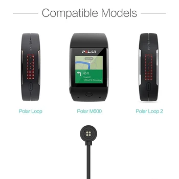 Nabíječka Pro Polar M600 Smyčky 1 2 Sportovní Hodinky - USB Rychlé Nabíjení Magnetický Dock Kabel 100cm - Polární Smartwatch Příslušenství
