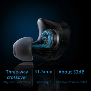 NOVÁ ZNAČKA FiiO FH3 Triple Drive In-Ear hi-fi Sluchátka s Vysokým Rozlišením,Basový Zvuk, High Fidelity pro chytré telefony/PC