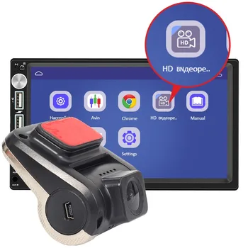 Nové ADAS Funkce Auto Dash Cam 1080P HD Noční Vidění Auto DVR Kamera 170 Stupňů Široký Úhel Driving Recorder Podpora Android USB
