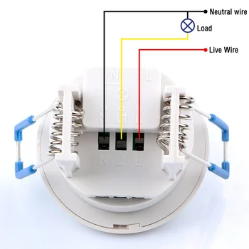 Nový 360 Stupňů Tělo Infračervený PIR Snímače Pohybu Automatické Spínače Detektoru s vestavěnými Čas Zpoždění pro Stropní Světlo Lampy