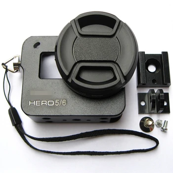 Nový Hliníkový Rám, Pouzdro+UV Filtr Objektiv Kryt Pro Go pro 5 Mount Pro Gopro Hero 7 Black Hero 5 6 Kostra Robustní Klec