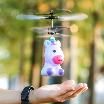 NOVÝ Robot Pozastavení Indukční Letadla dětské Zavěšení Hraček Osvětlení Hračka Vrtulník Létající Hračka Dobíjecí Drone Dítě dárek