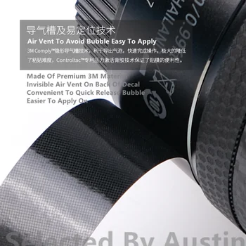 Objektiv Kůže Obtisk Nálepka Wrap Fólie Pro Sony E PZ 18-105mm F4 Anti-poškrábání Chránič Kryt Případě
