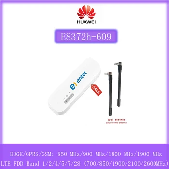 Odemčený Huawei E8372h-609 4G LTE Wifi Wingle Modem s 2ks Antény Dongle Pro Americké 150M