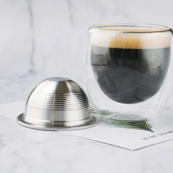Opakovaně Použitelné Filtry Na Kávu Pro Kávovar Nespresso Vertuoline Plus Plnitelné Nerezové Oceli Kávové Kapsle Pod