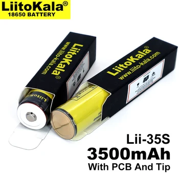 Originální 1-10KS LiitoKala Lii-35S 18650 baterie 3.7 V lithium ion 3500mAh lithium baterie vhodné pro baterku PCB ochrany