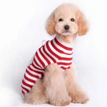 Pet Pes Oblečení Zimní Santa Pet Knited Svetr Teddy Čivava Štěně, Kočka Pro Malé Psy Teplé Vánoční Svetr XXS-XXL