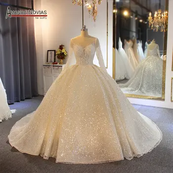 Ples šaty svatební šaty roku 2020 šumivé šplhat svatební šaty