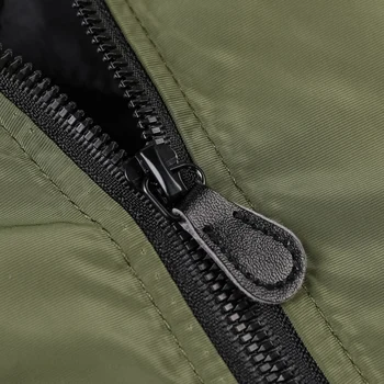 Podzimní Muži Vojenské Letecké Bundy Ležérní Solid Zip Pilot Nové Tenké Límcem Mužský Kabát Slim Fit