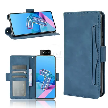 Pro ASUS Zenfone 7 ZS670KS Peněženka Pouzdro Magnetic Book Flip Pro Zenfone 7 Pro ZS671KS Držitele Karty Luxusní Kožené Telefon Funda