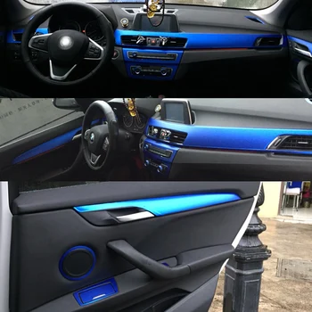 Pro BMW x1, X2 F48 2016-2020 Interiéru Centrální Ovládací Panel Madlo Dveří 3D/5D Uhlíkových Vláken Samolepky, Obtisky Car styling Příslušenstv