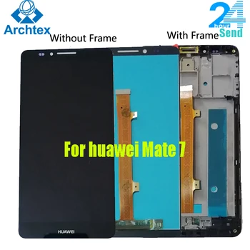 Pro Huawei Ascend Mate 7 LCD Displej+Touch Screen Digitizer Výměna Sestavy+ Frame 6.0 Pro Huawei Mate 7 Mt7-L0 Skladem