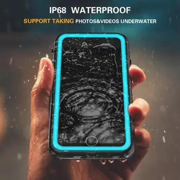 Pro iPhone SE IP68 Vodotěsné pouzdro život voda Šok, Špína, Sníh Důkaz, Vestavěný Chránič Obrazovky pro iPhone7 8 4.7 palcový Jasný Případ
