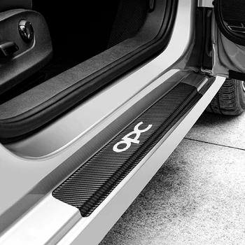 Pro Opel OPC Astra J H G K, Insignia, Corsa D B E Mokka Vectra B Auto Práh Dveří Samolepky Práh Protector Auto Příslušenství